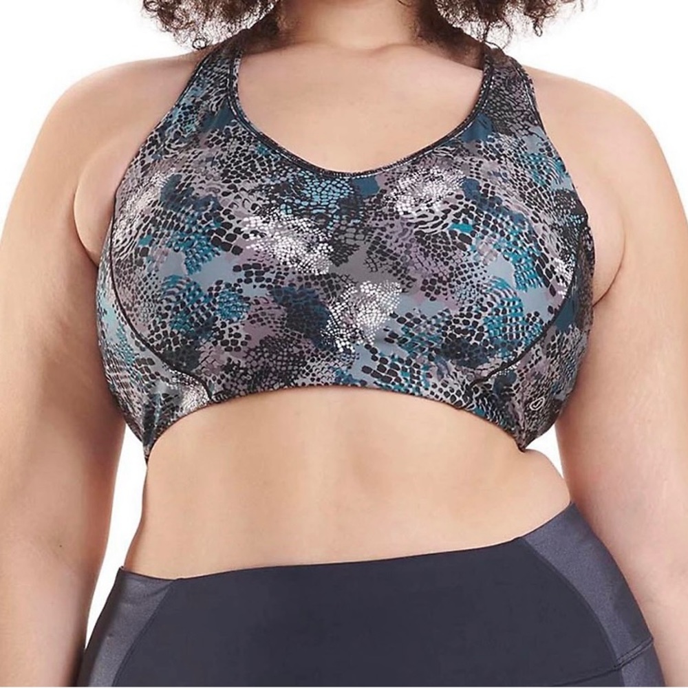 Plus Size Spalding Cross-Back Sports Bra